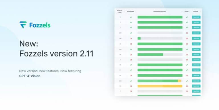 New: Fozzels Release 2.11