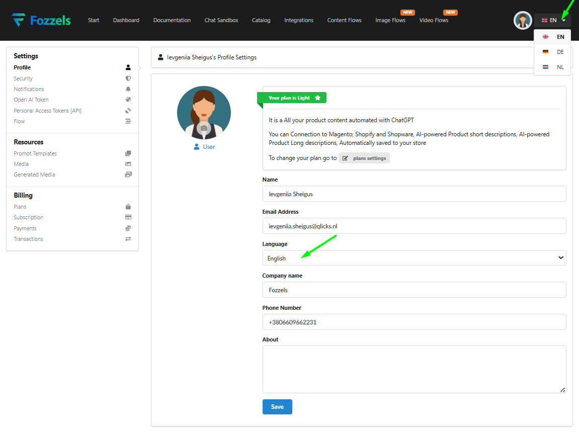 Relatórios de utilização detalhados no Fozzels 5.11 RC3