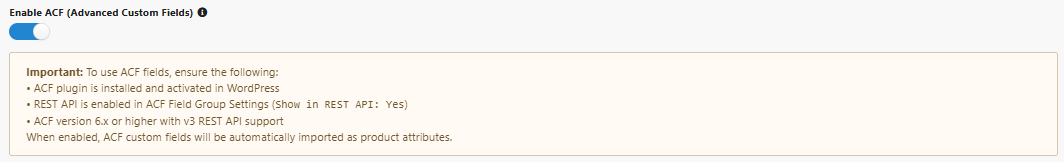 Visibilidade em marketplaces com dados ACF no Fozzels 5.12 RC1
