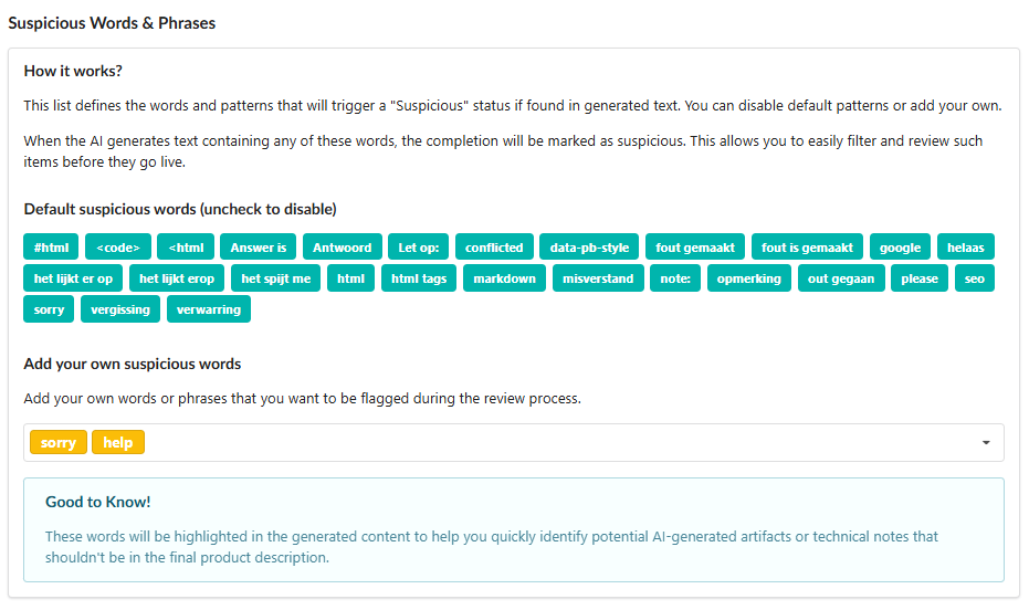 Detecção de conteúdo suspeito no Fozzels 5.14