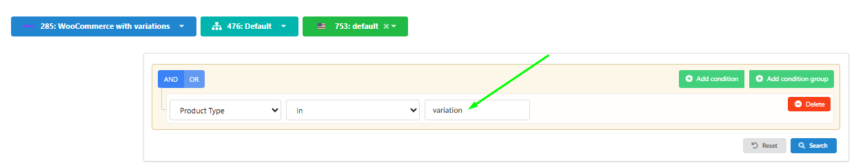 WooCommerce variation content generation for color and size variants in Fozzels