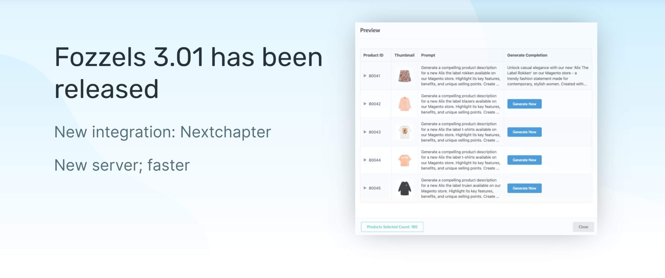 Image d'en-tête de la version 3.0.1 de Fozzels